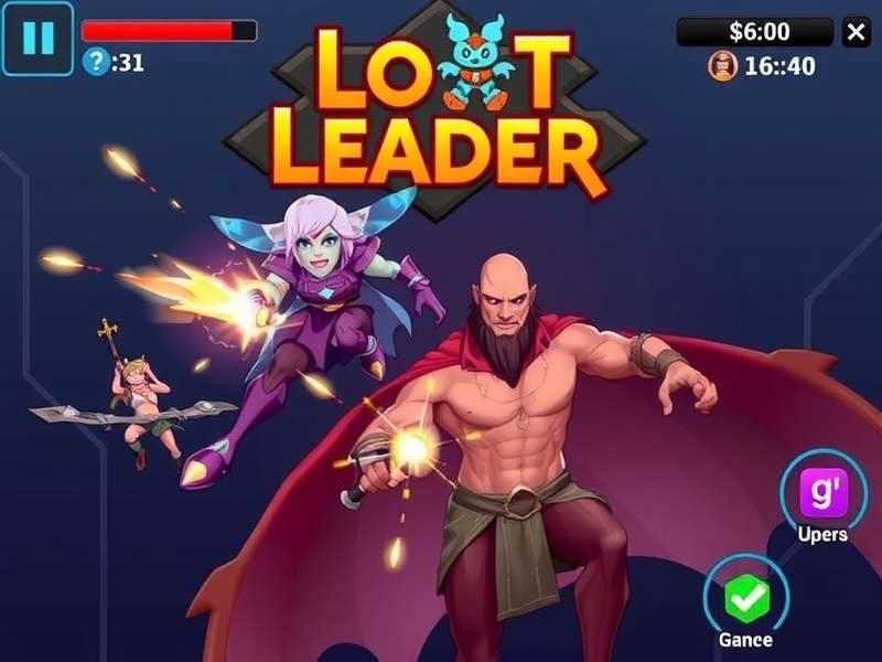 Loot Leader game screenshot showing action combat
